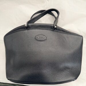 Tod’s Black Leather Tote Bag